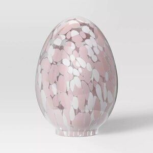 Threshold Large Confetti Glass Egg Pink Easter 2025  - Target